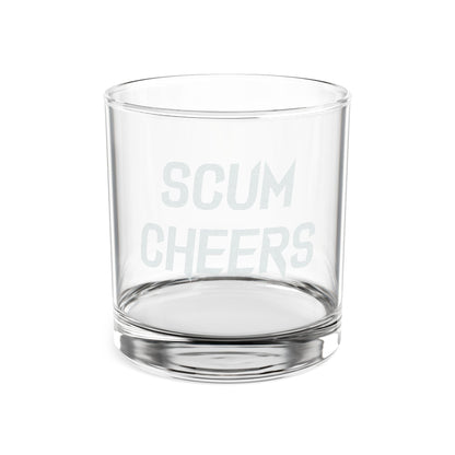 Scum Cheers Engraved Rocks Glass